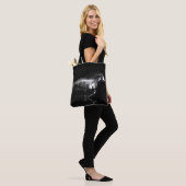 Tote Bag Galloping Pinto Horse and Smoke (Sur le modèle)