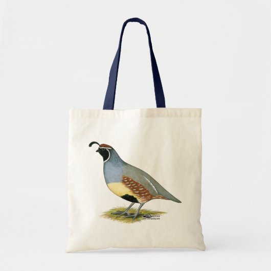 Tote Bag Gambel's Desert Quail (Devant)