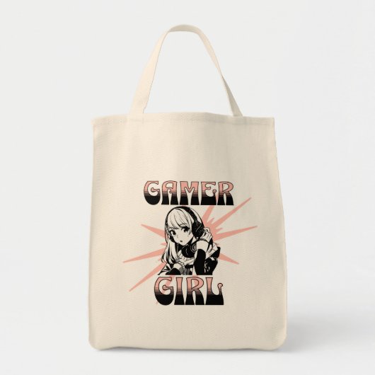 Tote Bag Gamer fille | Jeux (Devant)