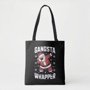 Tote Bag Gangsta Wrapper Dabbing Père Noël Noël