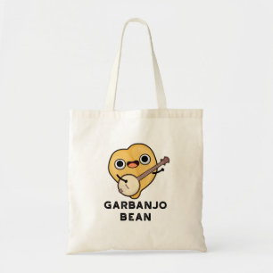 Tote Bag Gar banjo Bean Funny Garbanzo Banjo Pun