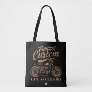 Tote Bag Garage de motocyclette Bobber personnalisé