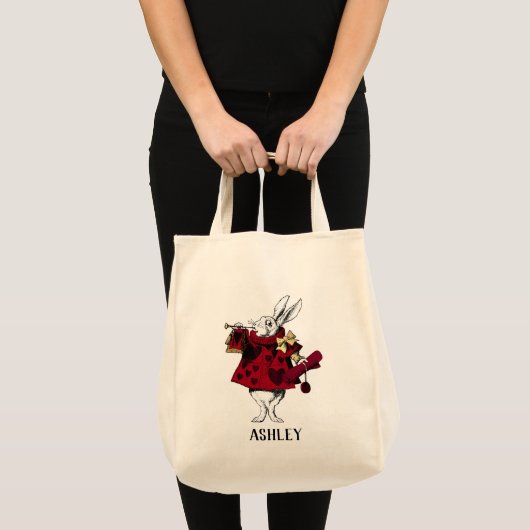 Tote Bag Garbe blanc lapin Queens personnalisé (Devant (produit))