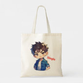 Tote Bag Garçon Anime Unique (Dos)