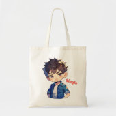 Tote Bag Garçon Anime Unique (Devant)
