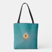 Tote Bag Garçon assis sur la bouée (Dos)