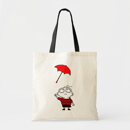 Tote Bag Garçon de parapluie (Devant)