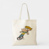 Tote Bag Garçon drôle à monocycle (Dos)