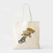 Tote Bag Garçon drôle à monocycle (Devant)