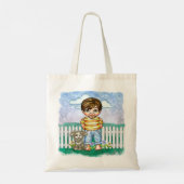 Tote Bag Garçon et Chien (Dos)
