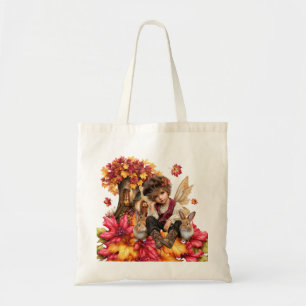 Tote Bag Garçon fée du clan Maple avec des lapins