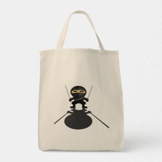 Tote Bag Garçon Ninja Mignon Anime Guerrier Double Katana a