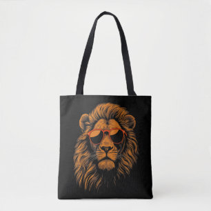 Tote Bag Garçons Enfants Drôle Lion Animal