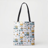 Tote Bag Garçons Motifs de transport (Devant)