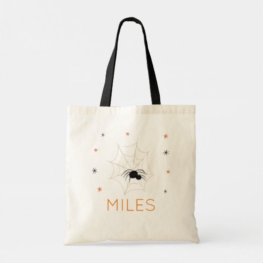 Tote Bag Garçons personnalisées Spider Trick ou le traiteme (Dos)