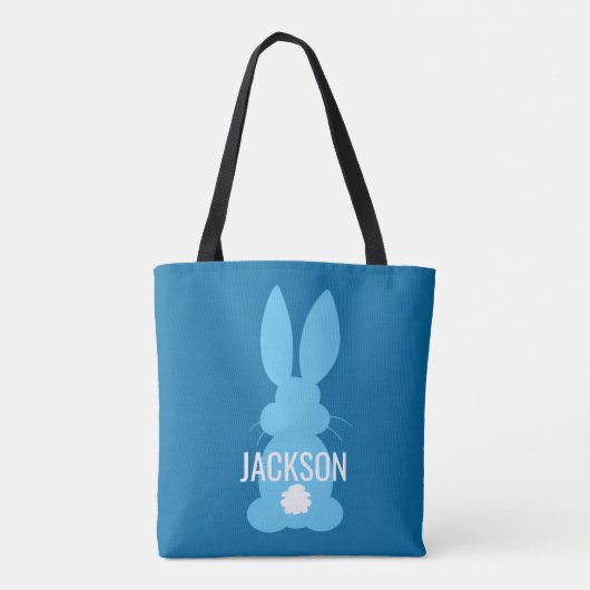 Tote Bag Garçons personnalisés par Pâques bleus de (Dos)