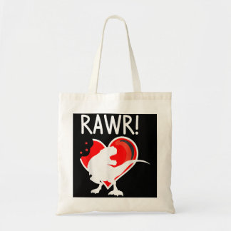 Tote Bag Garçons Valentines Jour Rawr Coeur Dinosaure T Rex