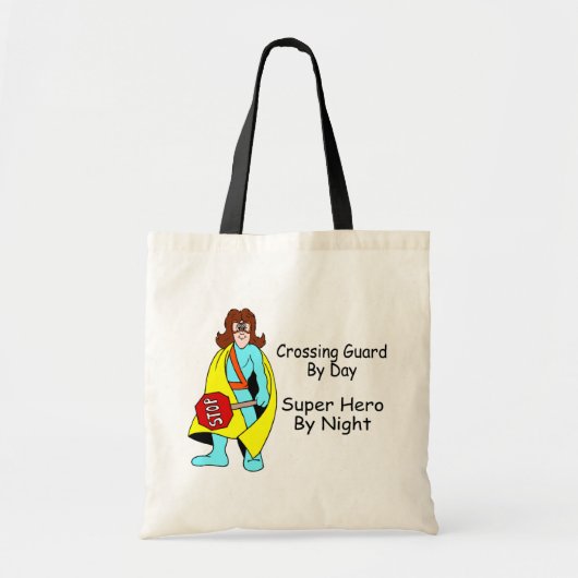 Tote Bag Garde de croisement par le superhéros de jour par (Devant)