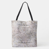 Tote Bag Garde-mémoire personnalisée marbrée (Dos)