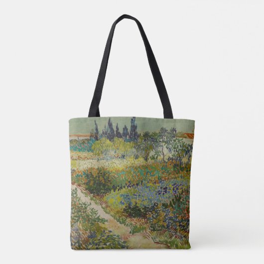 Tote Bag Garden at Arles by Vincent Van Gogh (Dos)