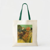 Tote Bag Garden Behind a House par Vincent van Gogh (Devant)