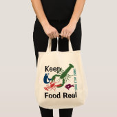 Tote Bag Garder la nourriture réelle (Devant (produit))