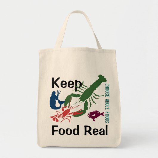Tote Bag Garder la nourriture réelle (Devant)