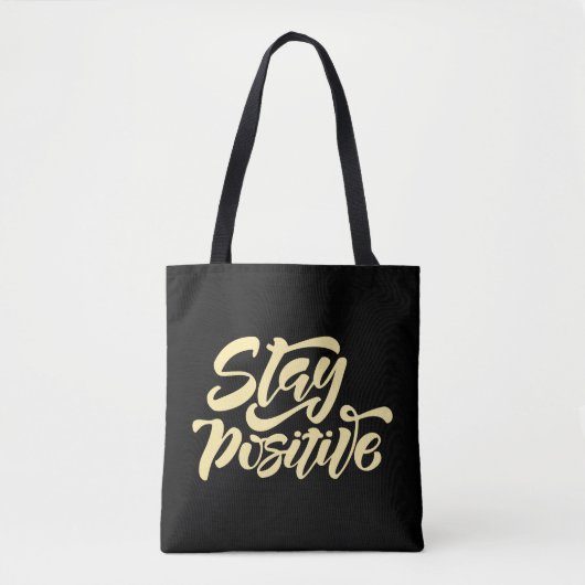 Tote Bag Garder le jaune positif (Devant)