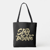 Tote Bag Garder le jaune positif (Dos)