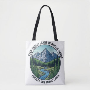 Tote Bag garder les terres publiques entre les mains du pub