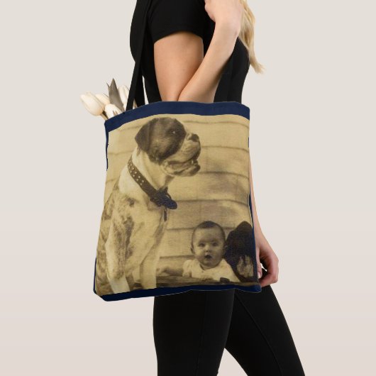 Tote Bag Gardes pitbull des années 1920 (De près)