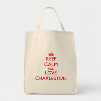 Tote Bag Gardez le calme et aimez Charleston