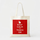Tote Bag Gardez le calme et apprenez-le (Devant)