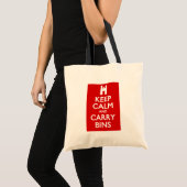 Tote Bag Gardez le calme et gardez les poubelles (Devant (produit))