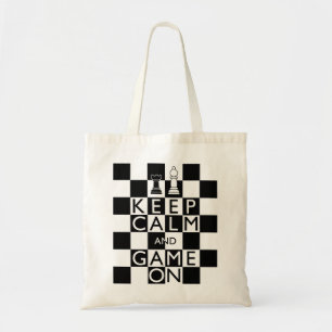 Tote Bag GARDEZ LE CALME ET LE JEU SUR - Échecs