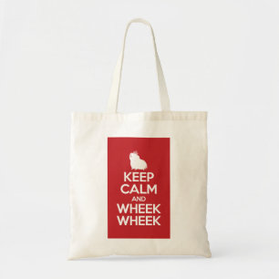 Tote Bag Gardez le calme et le Wheek Wheek