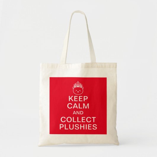 Tote Bag Gardez Le Calme Et Recueillez Les Plushies | Devis (Devant)