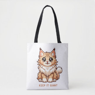 Tote Bag Gardez-le chaton géant sur Fourre-tout