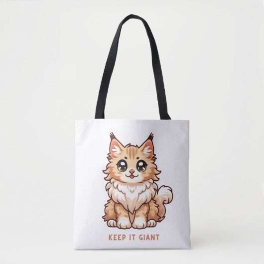 Tote Bag Gardez-le chaton géant sur Fourre-tout (Devant)