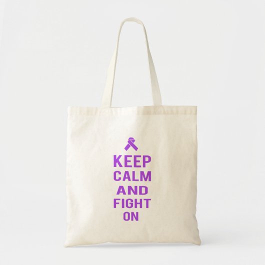 Tote Bag Gardez votre calme et continuez à lutter (Devant)