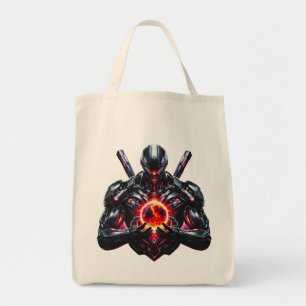 Tote Bag Gardien Cosmique Cybernétique Abstrait Robot Futur