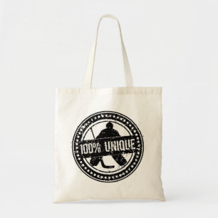 Tote Bag Gardien de but unique de hockey sur glace de 100%