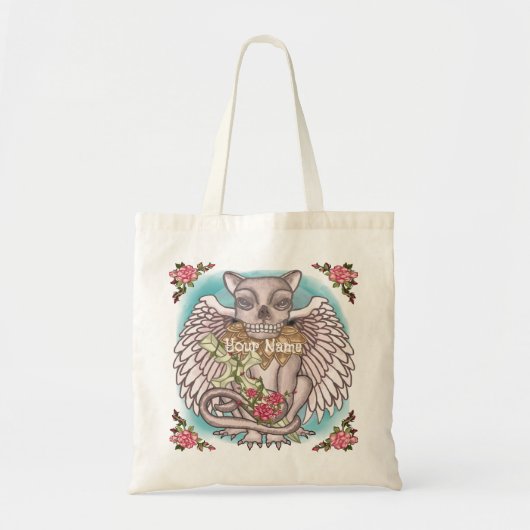 Tote Bag Gargouille de crâne (Devant)