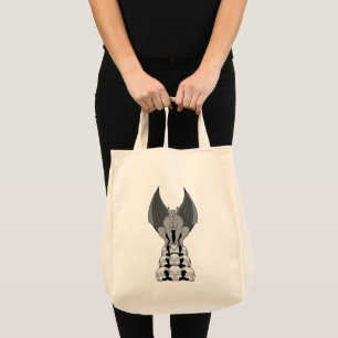 Tote Bag Gargoyle démon sur les crânes