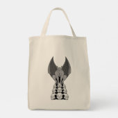 Tote Bag Gargoyle démon sur les crânes (Dos)