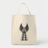 Tote Bag Gargoyle démon sur les crânes (Devant)