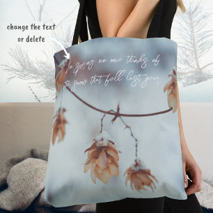 Tote Bag Garland de houblon séché dans l'Arrière - plan nei