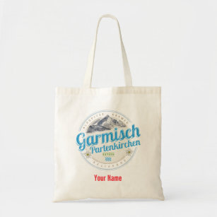 Tote Bag Garmisch Partenkirchen Bavière Alpes Vintages