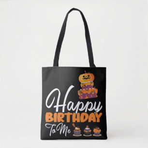 Tote Bag Gâteau D'Anniversaire D'Halloween Joyeux Anniversa