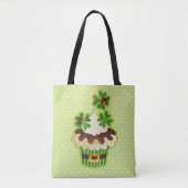 Tote Bag Gâteau de la Saint-Patrick avec trèfles et coccine (Devant)
